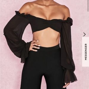 Long Sleeve Crop Top NWOT